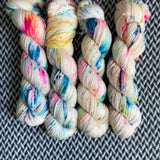 THE COLOR PARROT -- Brooklyn Bridge merino worsted weight yarn-- ready to ship
