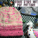 *Sogni d'Oro Hat Knitting Pattern -- digital download (DK weight)