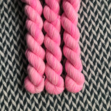 Pink Swirl -- mini-skein -- Times Square sock yarn -- ready to ship