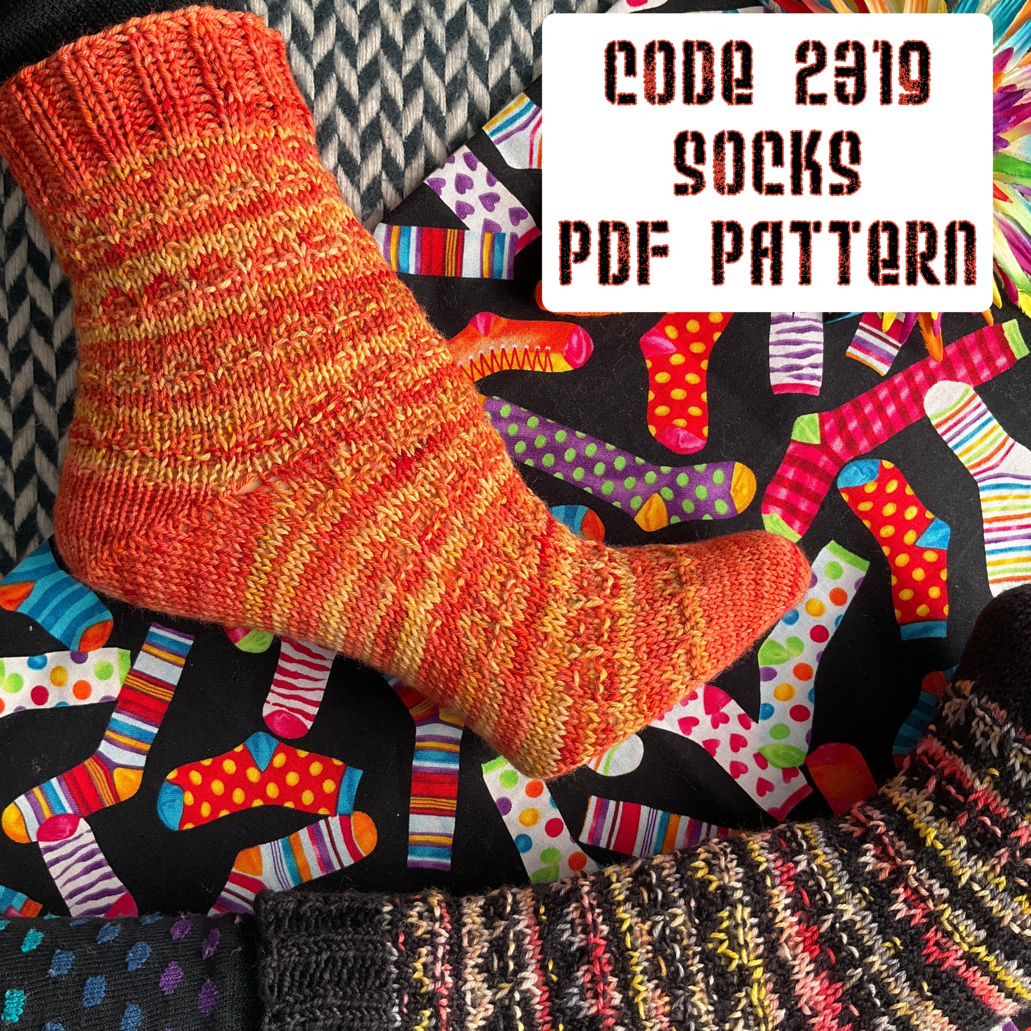 2319 monsters inc sock Code 2319 Socks Pattern -- digital download – Yarn Over New York