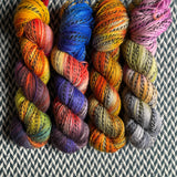 GARDEN FADE *4 Skein Set* -- Wave Hill zebra yarn -- ready to ship