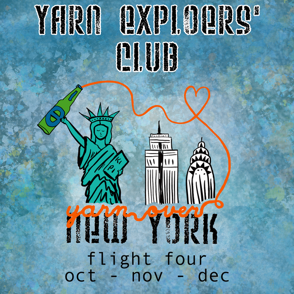 YARN EXPLORERS' CLUB -- Flight Four -- Oct/Nov/Dec 2023 -- dyed to order yarn