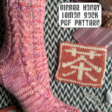 *Ginger Honey Lemon Socks Pattern -- digital download