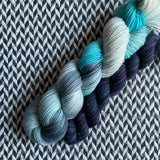 AGAVE with Black Opal * Broadway Sparkle Sock Set * -- full-size skein with mini-skein -- ready to ship yarn