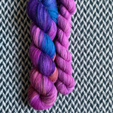 SUNSET DREAMS with Pink Clouds * Broadway Sparkle Sock Set * -- full-size skein with mini-skein -- ready to ship yarn
