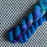 SUGAR PLUM DREAMS with Bluesy * Broadway Sparkle Sock Set * -- full-size skein with mini-skein -- ready to ship yarn