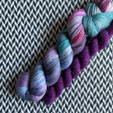 BLACK PEARL and Velveteen * Broadway Sparkle Sock Set * -- full-size skein with mini-skein -- ready to ship yarn