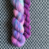 DAYDREAM MERMAID and Creature from the Grape Lagoon * Broadway Sparkle Sock Set * -- full-size skein with mini-skein -- ready to ship yarn
