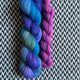 SEA DREAMS with Creature from the Grape Lagoon * Broadway Sparkle Sock Set * -- full-size skein with mini-skein -- ready to ship yarn