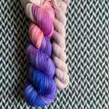 GREAT SAND DUNES and Pale by Comparison * Broadway Sparkle Sock Set * -- full-size skein with mini-skein -- ready to ship yarn