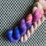 GREAT SAND DUNES and Pale by Comparison * Broadway Sparkle Sock Set * -- full-size skein with mini-skein -- ready to ship yarn