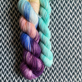 TWILIGHT SYMPHONY with Sea Glass * Broadway Sparkle Sock Set * -- full-size skein with mini-skein -- ready to ship yarn