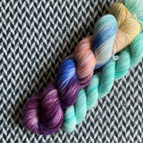 TWILIGHT SYMPHONY with Sea Glass * Broadway Sparkle Sock Set * -- full-size skein with mini-skein -- ready to ship yarn