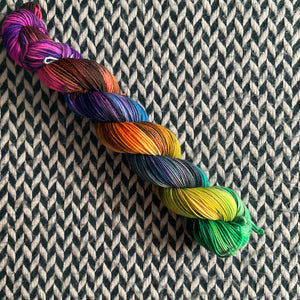 GHOST OF HALLOWEEN PAST -- Half-Skein -- Times Square sock yarn -- ready to ship