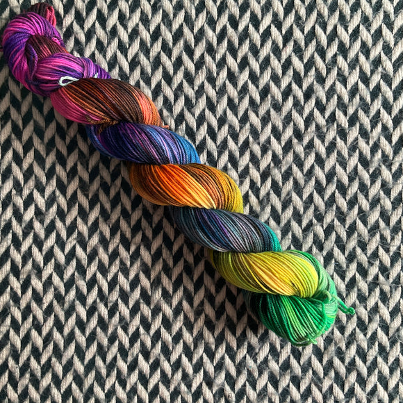 GHOST OF HALLOWEEN PAST -- Half-Skein -- Times Square sock yarn -- ready to ship