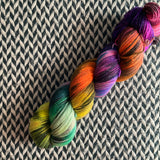 GHOST OF HALLOWEEN PAST -- Broadway sparkle sock yarn -- ready to ship