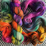 GHOST OF HALLOWEEN PAST -- Broadway sparkle sock yarn -- ready to ship