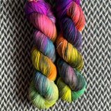 GHOST OF HALLOWEEN PAST -- Times Square sock yarn -- ready to ship
