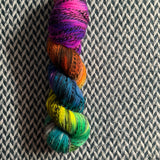GHOST OF HALLOWEEN PAST -- Wave Hill zebra fingering yarn -- ready to ship