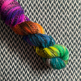 GHOST OF HALLOWEEN PAST -- Wave Hill zebra fingering yarn -- ready to ship