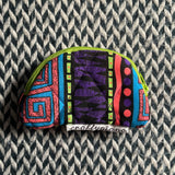 ABSTRACTION -- small notion pouch with zipper -- ready to ship