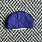 SHEEPISH DARK BLUE -- small notion pouch with zipper -- ready to ship
