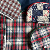 HEARTY PLAID -- project bag -- ready to ship