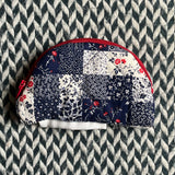 Patchwork -- small notion pouch with zipper -- ready to ship