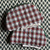 Dainty Plaid -- small notion pouch with zipper -- ready to ship