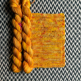 Glow Big or Glow Home -- mini-skein -- Times Square sock yarn -- ready to ship