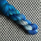 OY TO THE WORLD -- Wave Hill zebra fingering yarn -- ready to ship