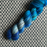 OY TO THE WORLD -- Wave Hill zebra fingering yarn -- ready to ship
