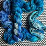 OY TO THE WORLD -- Wave Hill zebra fingering yarn -- ready to ship