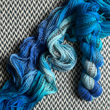 OY TO THE WORLD -- Wave Hill zebra fingering yarn -- ready to ship