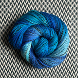 OY TO THE WORLD -- Wave Hill zebra fingering yarn -- ready to ship