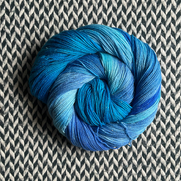 OY TO THE WORLD -- Broadway sparkle sock yarn -- ready to ship