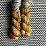 IT'S LIT -- Wave Hill zebra fingering yarn -- ready to ship