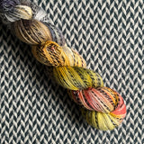 IT'S LIT -- Wave Hill zebra fingering yarn -- ready to ship