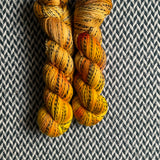 GLOW BIG OR GLOW HOME -- Wave Hill zebra fingering yarn -- ready to ship