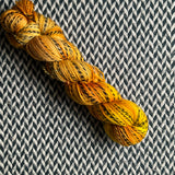 GLOW BIG OR GLOW HOME -- Wave Hill zebra fingering yarn -- ready to ship