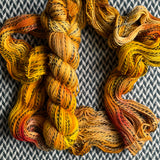 GLOW BIG OR GLOW HOME -- Wave Hill zebra fingering yarn -- ready to ship