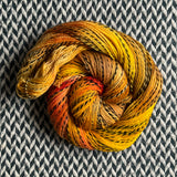 GLOW BIG OR GLOW HOME -- Wave Hill zebra fingering yarn -- ready to ship