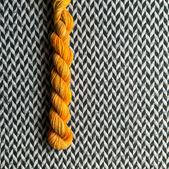 Glow Big or Glow Home -- mini-skein -- Times Square sock yarn -- ready to ship