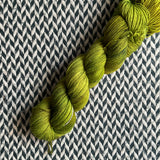 RESTING GRINCH FACE -- Times Square sock yarn -- ready to ship