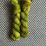 RESTING GRINCH FACE -- Greenwich Village DK yarn -- ready to ship