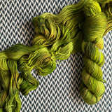 RESTING GRINCH FACE -- Greenwich Village DK yarn -- ready to ship