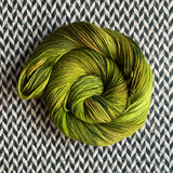 RESTING GRINCH FACE -- Greenwich Village DK yarn -- ready to ship