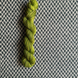 RESTING GRINCH FACE -- Half-Skein -- Times Square sock yarn -- ready to ship