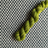 RESTING GRINCH FACE -- Half-Skein -- Times Square sock yarn -- ready to ship