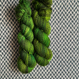 TREE'S A CROWD -- Wave Hill zebra fingering yarn -- ready to ship